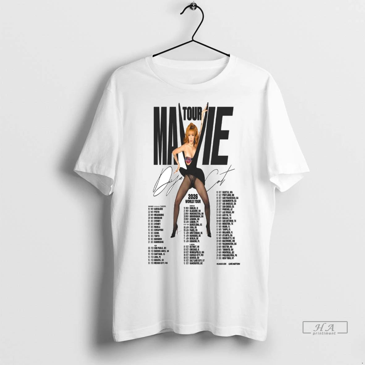 Official Trendy Doja Cat Ma Vie World Tour 2026 Shirt Sweater