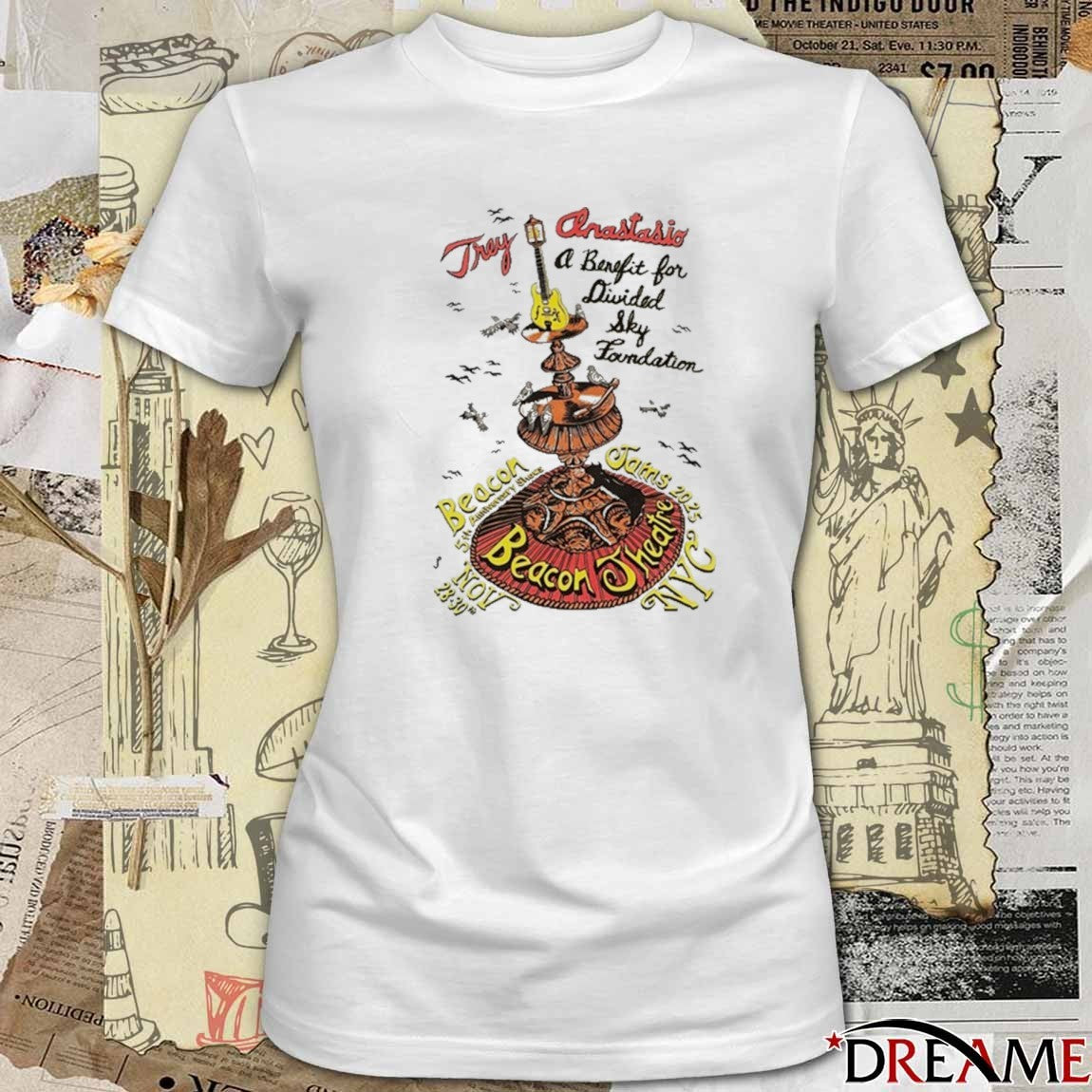Trey Anastasio Band NYC November 28-30 2025 Beacon 5Th Anniversary Shows t-shirt
