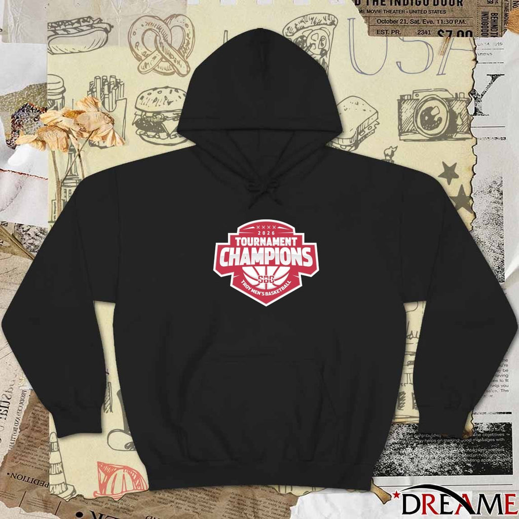 Troy Trojans Men’s Basketball 2026 Tournament Champions Sun Belt Conference t-shirt