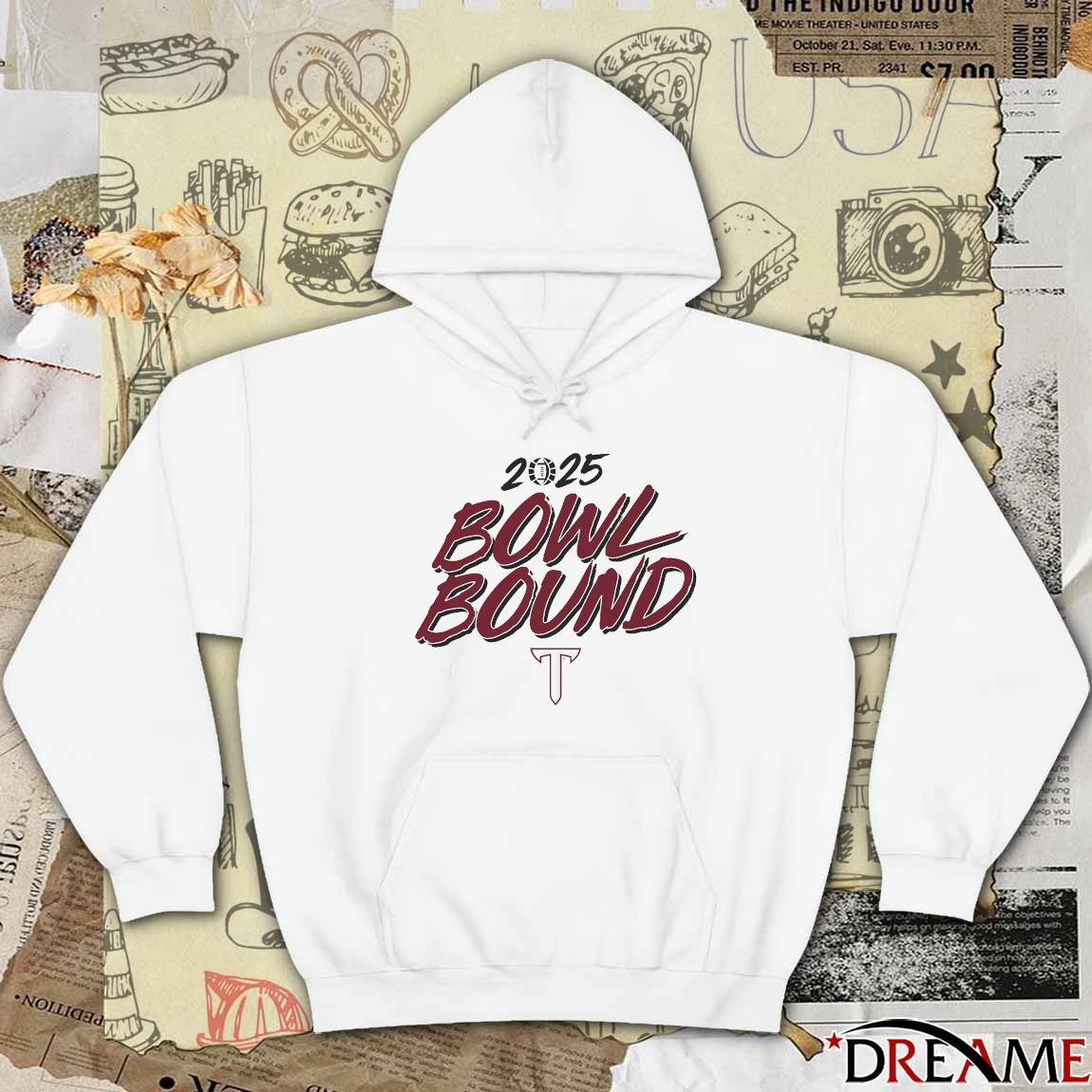 Troy Trojans football NCAA 2025 Bowl Bound t-shirt