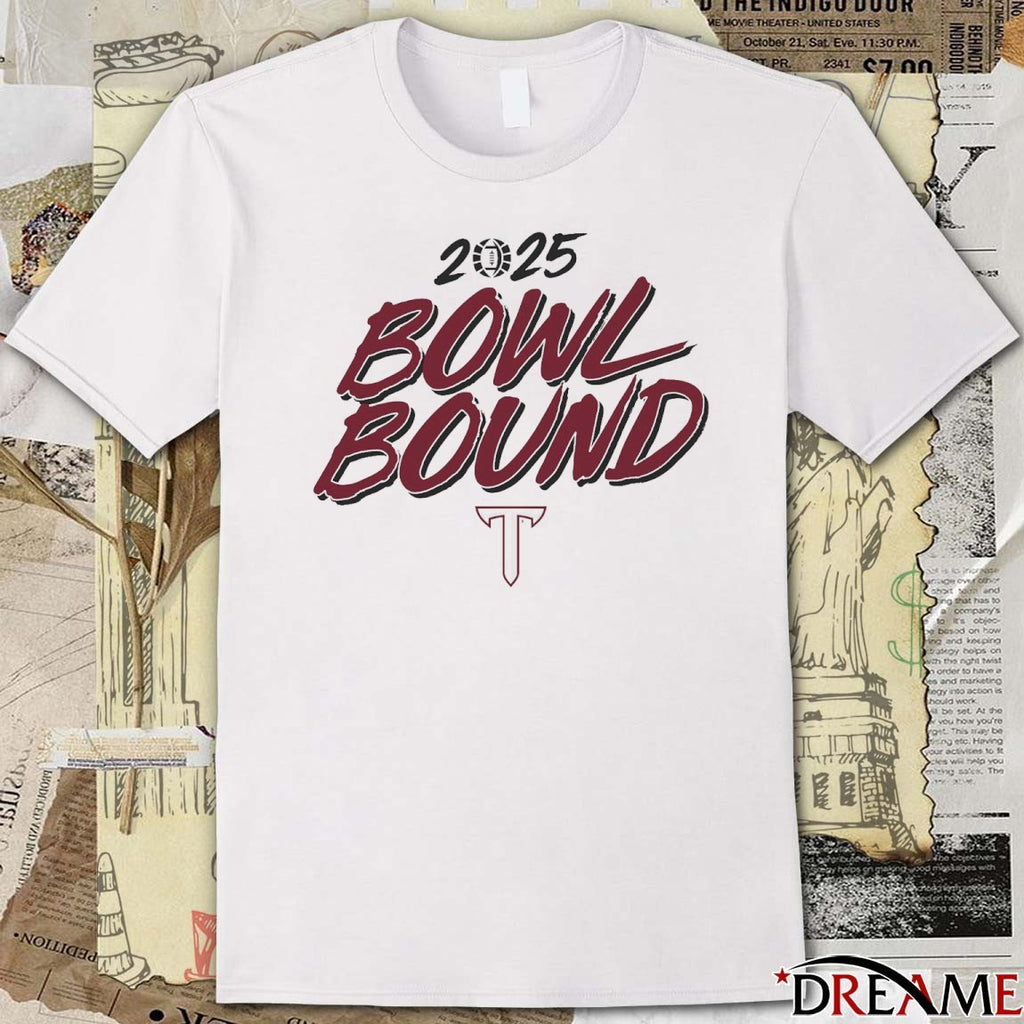 Troy Trojans football NCAA 2025 Bowl Bound t-shirt