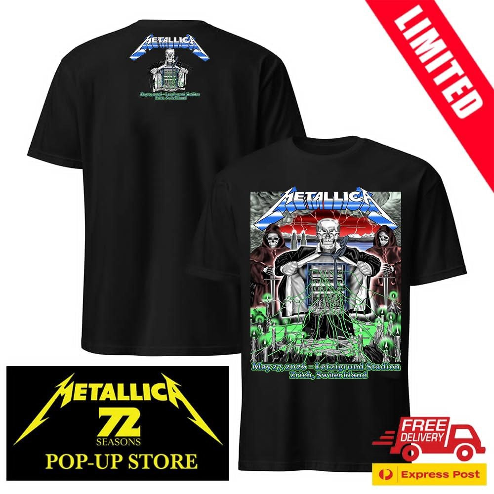 Two Sides Shirt Metallica M72 Zürich Switzerland May 27 2026 Pop-Up Shop