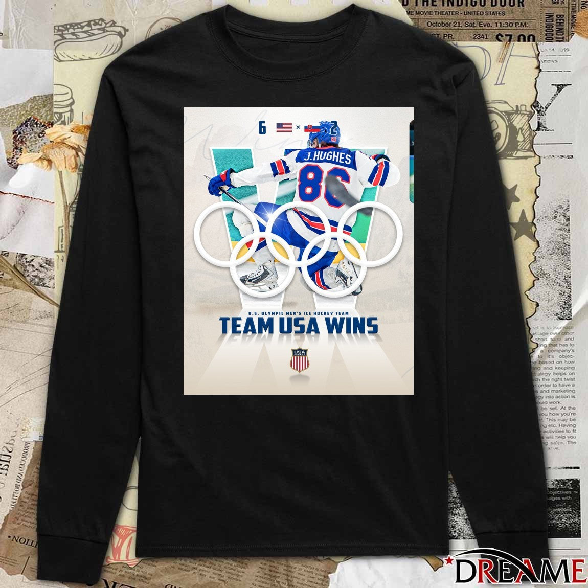U.S. Olympic Men’s Ice Hockey Team Team USA Wins Slovakia 6-2 2026 Winter Olympics t-shirt