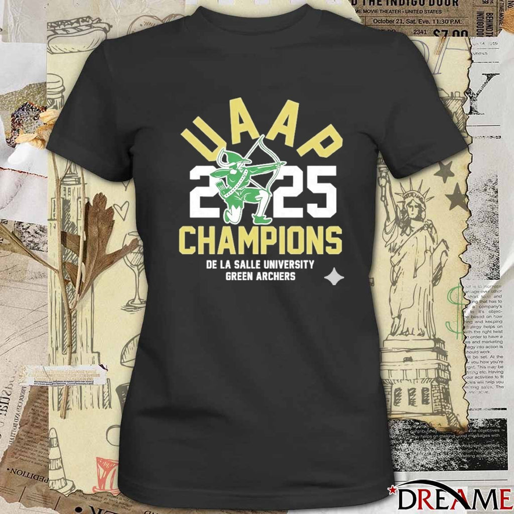 UAAP 2025 Champions De La Salle University Green Archers t-shirt