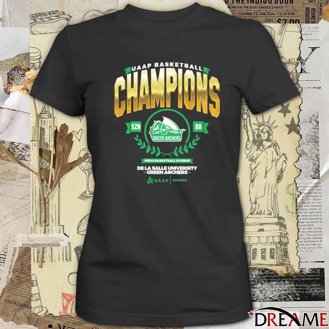 UAAP Basketball Champions De La Salle University Green Archers t-shirt