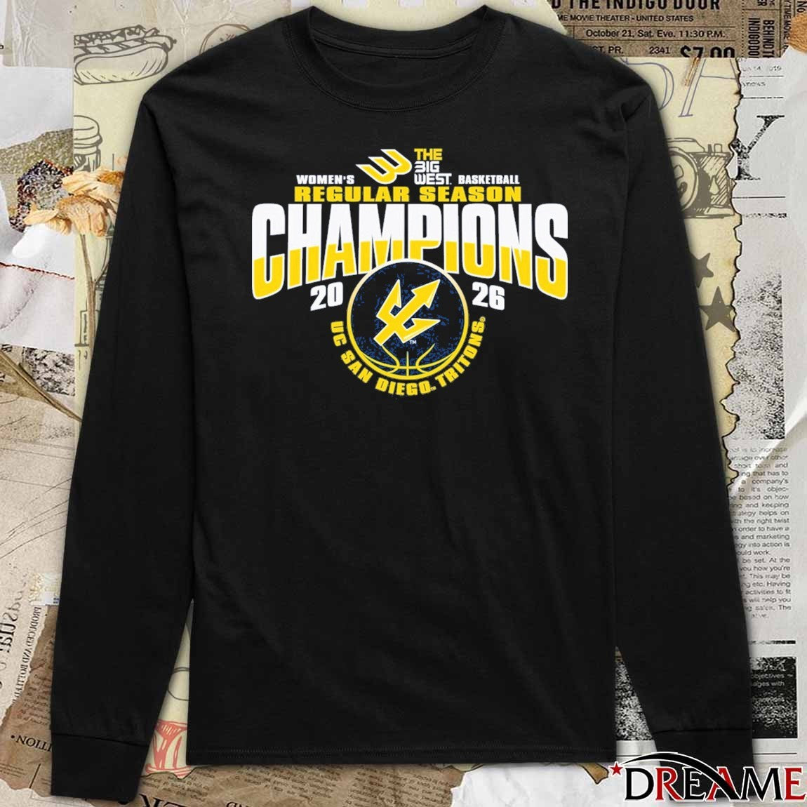 UC San Diego Tritons Women’s Basketball Regular Season Champions The Big West 2026 t-shirt