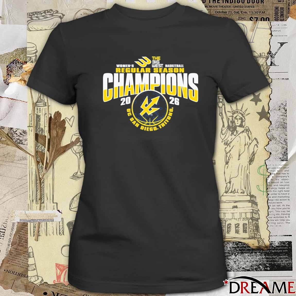 UC San Diego Tritons Women’s Basketball Regular Season Champions The Big West 2026 t-shirt
