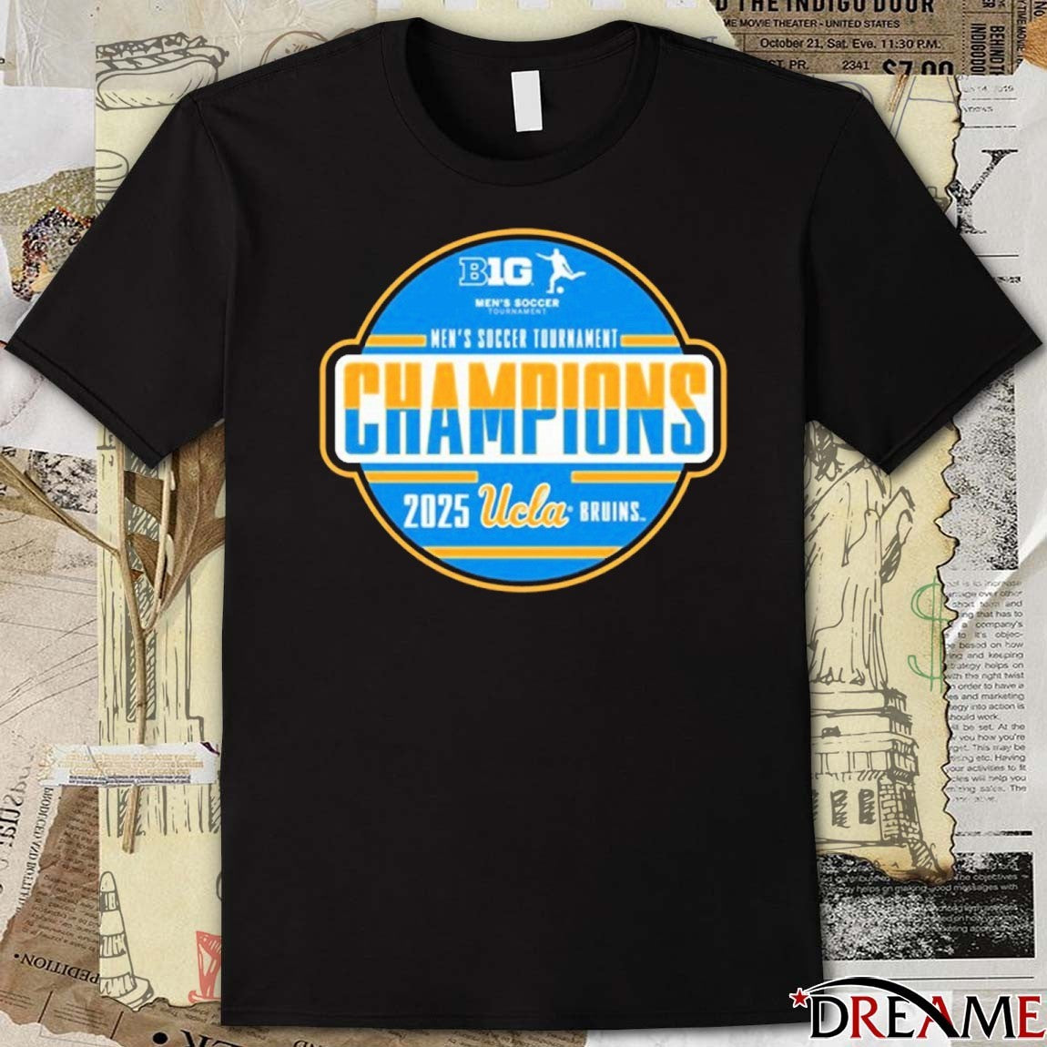 UCLA Bruins Big Ten Men’s Soccer Tournament Champions t-shirt