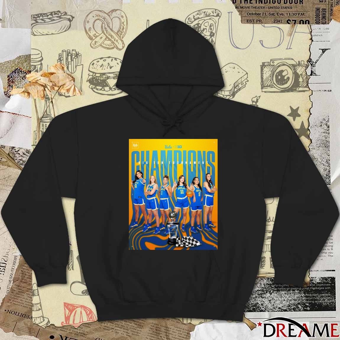UCLA Women’s Basketball Back 2 Back Big Ten Tournament Champions Poster t-shirt
