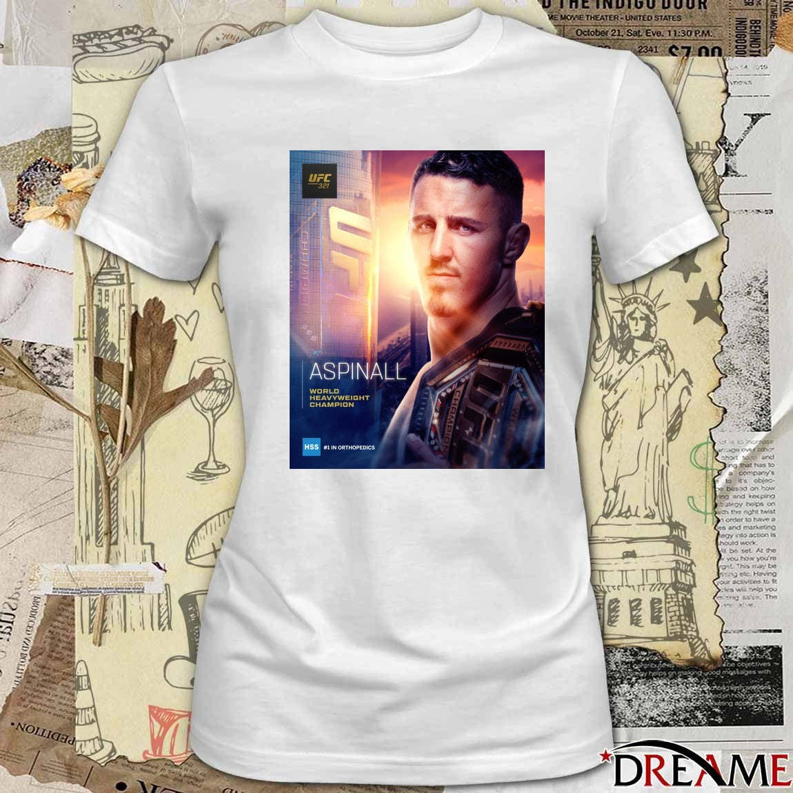 UFC 321 Tom Aspinall World Heavyweight Champion HSS #1 In Orthopedics Poster t-shirt