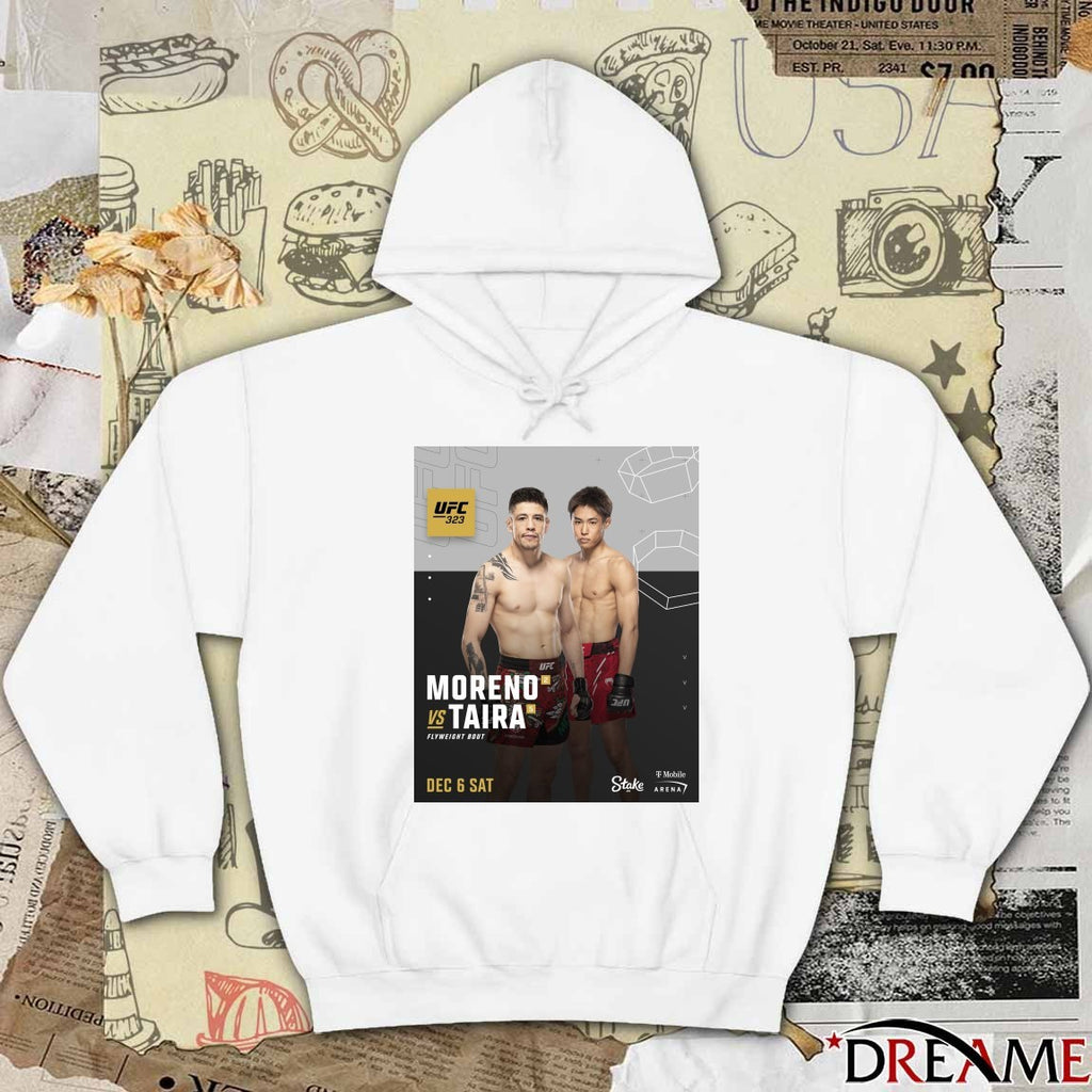 UFC 323 Moreno Vs Taira Flyweight Bout Saturday December 6 2025 Poster t-shirt