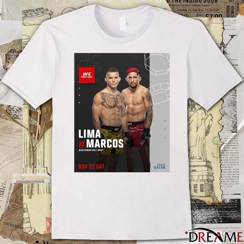 UFC Fight Night Lima Vs Marcos Bantamweight Bout November 22 2025 Poster t-shirt