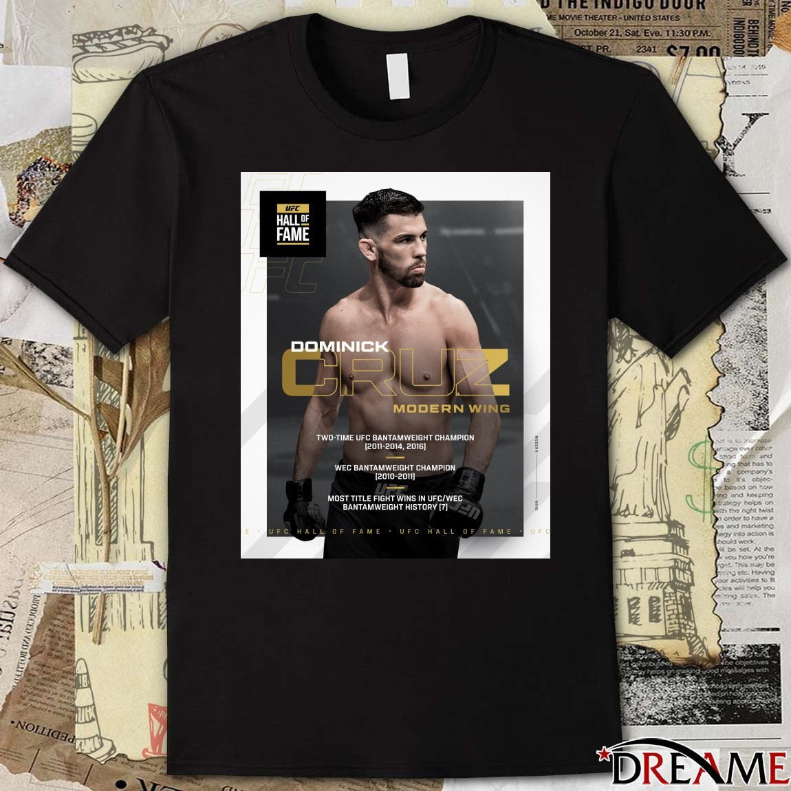 UFC Hall of Fame Legendary Dominick Cruz Modern Wing Poster t-shirt