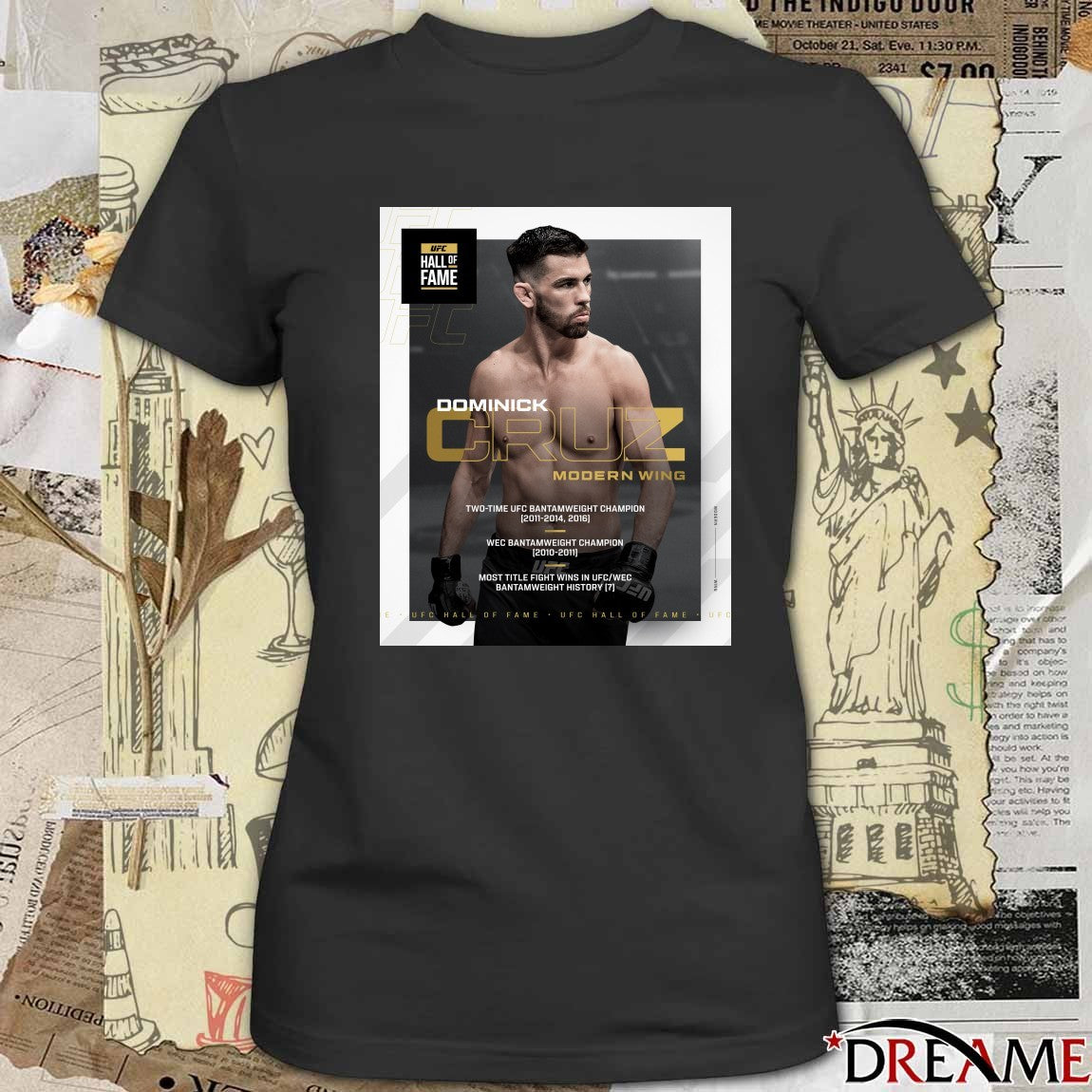 UFC Hall of Fame Legendary Dominick Cruz Modern Wing Poster t-shirt