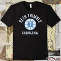 UNC North Carolina Tar Heels Basketball Seth Trimble Name Number Ball t-shirt