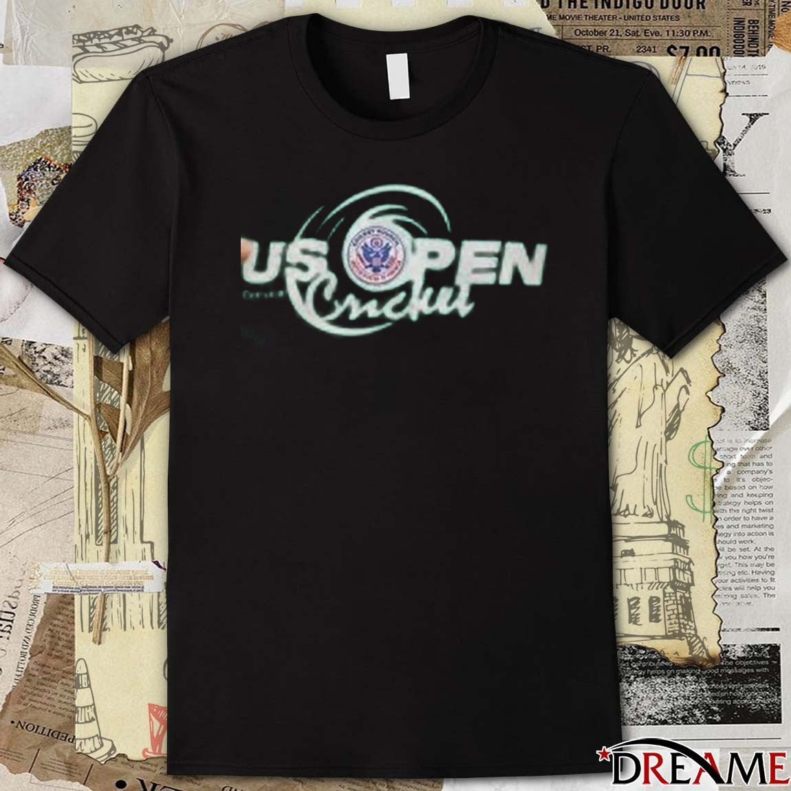 US Open Cricket Event 2025 Logo t-shirt