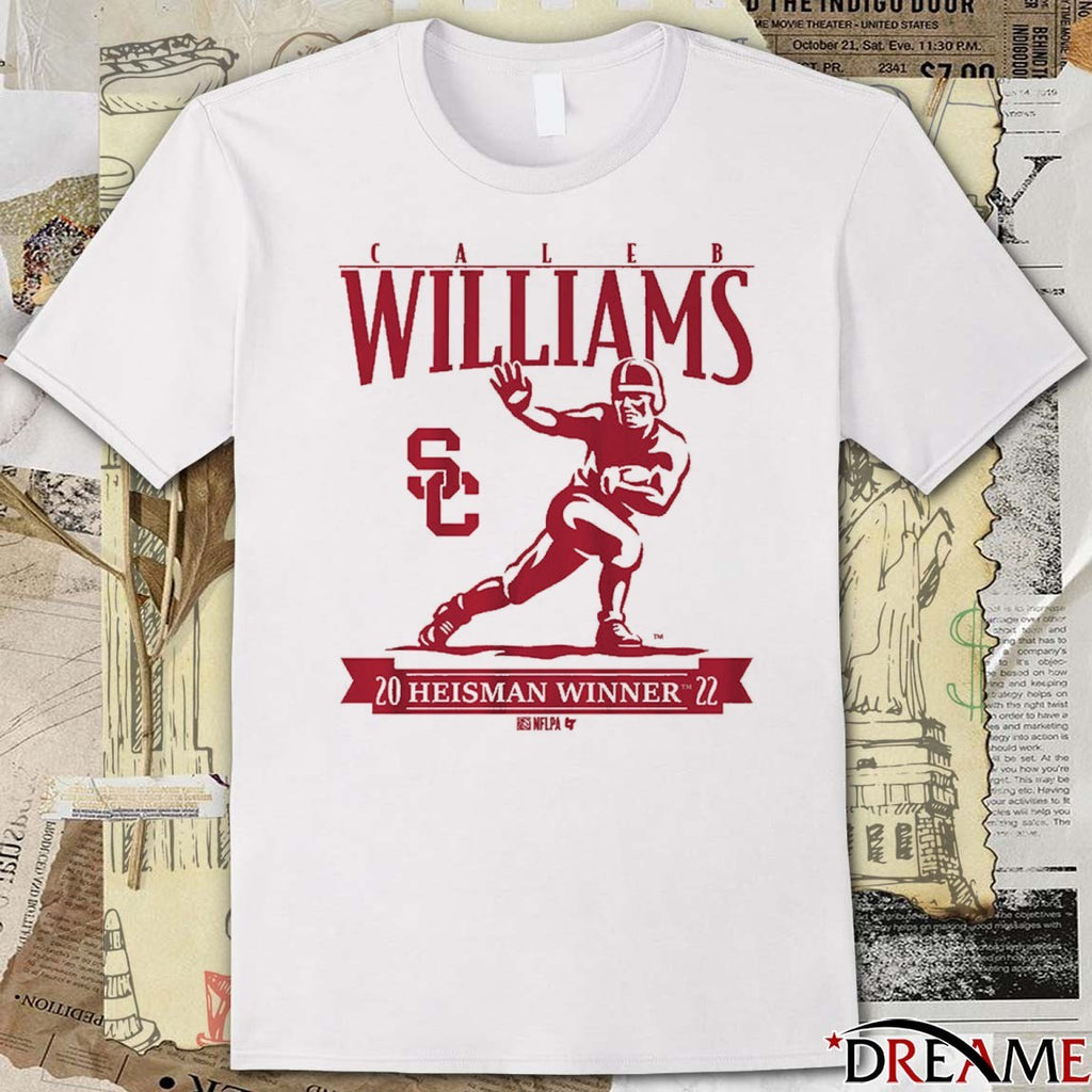 USC Trojans Football Caleb Williams Heisman Winner Trophy t-shirt
