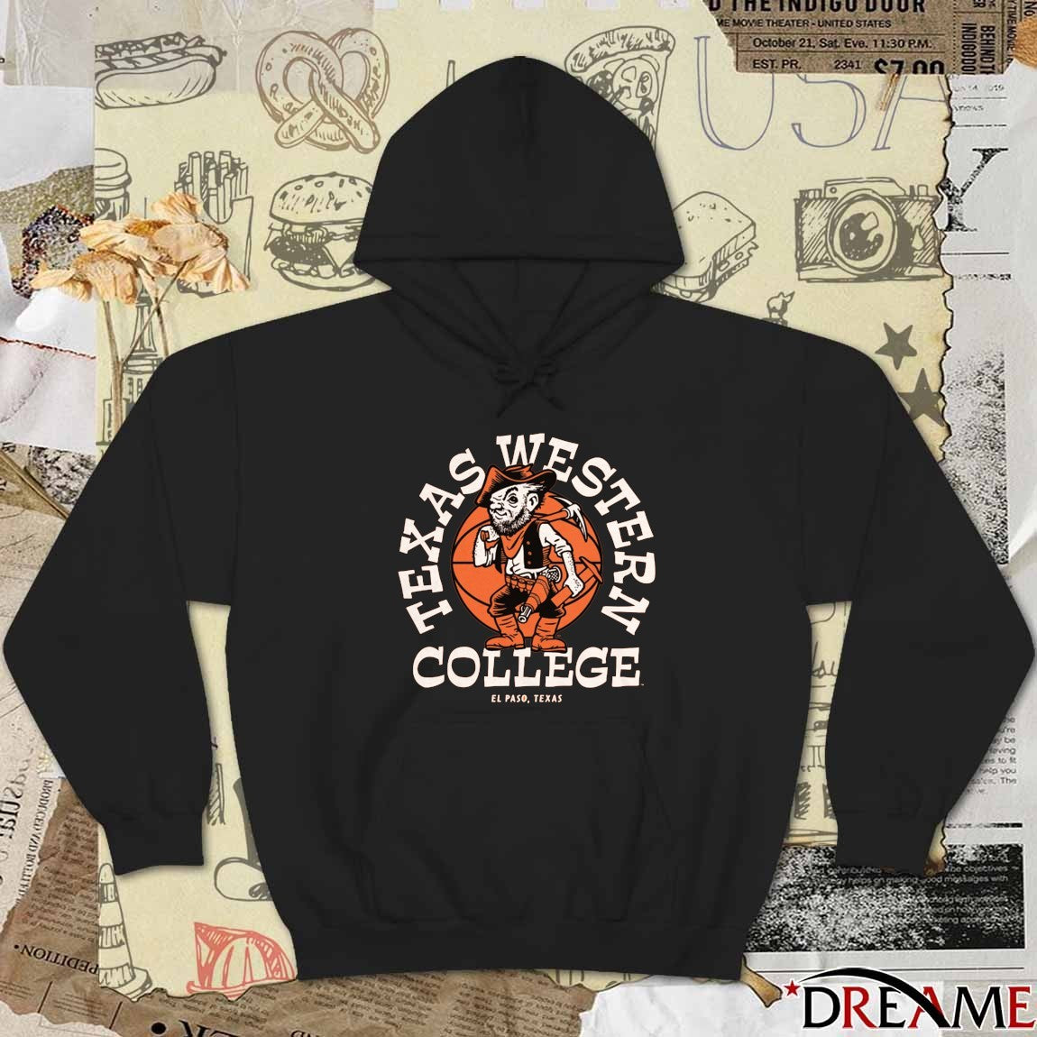 UTEP Texas Western College Basketball El Paso Texas Retro t-shirt