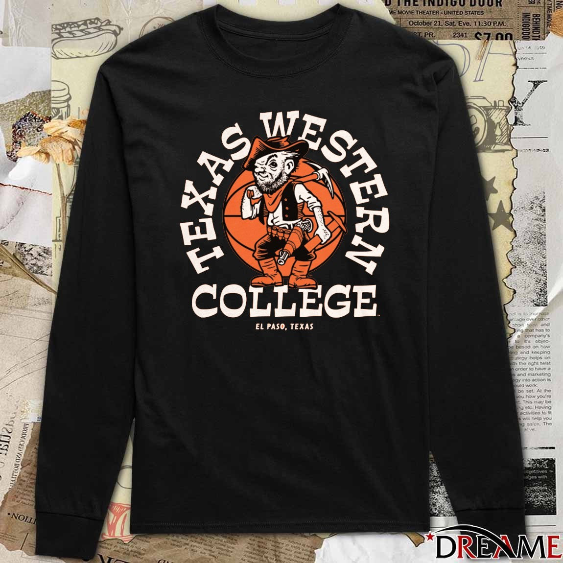 UTEP Texas Western College Basketball El Paso Texas Retro t-shirt
