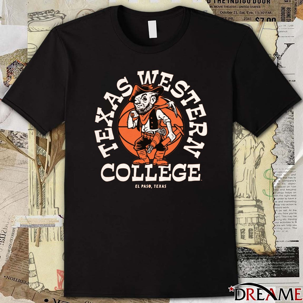 UTEP Texas Western College Basketball El Paso Texas Retro t-shirt