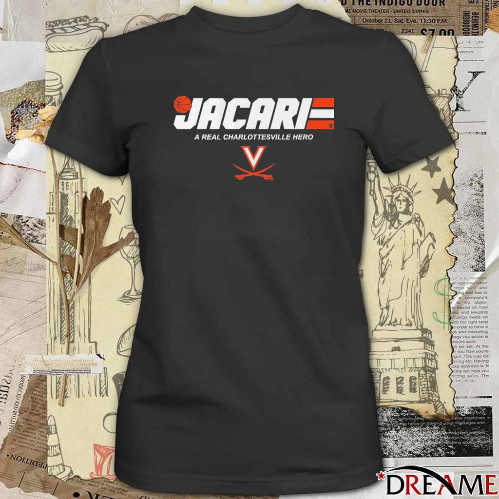 UVA Virginia Cavaliers Basketball Jacari White A Real Charlottesville Hero t-shirt
