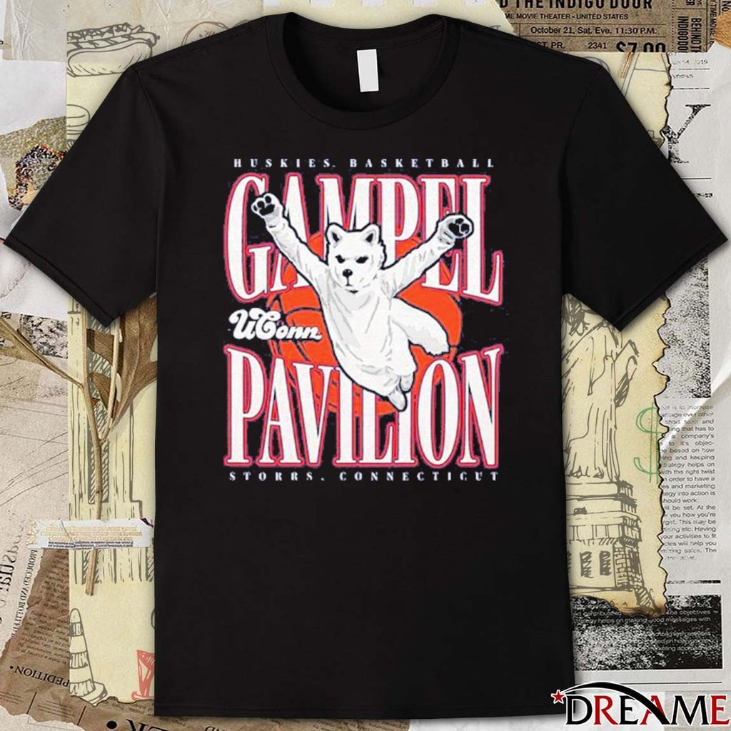 Uconn Huskies Basketball Gampel Pavilion Storrs Connecticut t-shirt