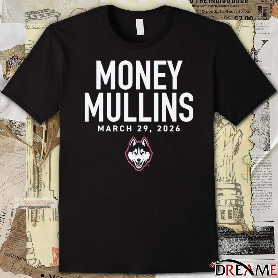 Uconn Huskies NCAA Braylon Mullins Money Mullins March 29 2026 t-shirt
