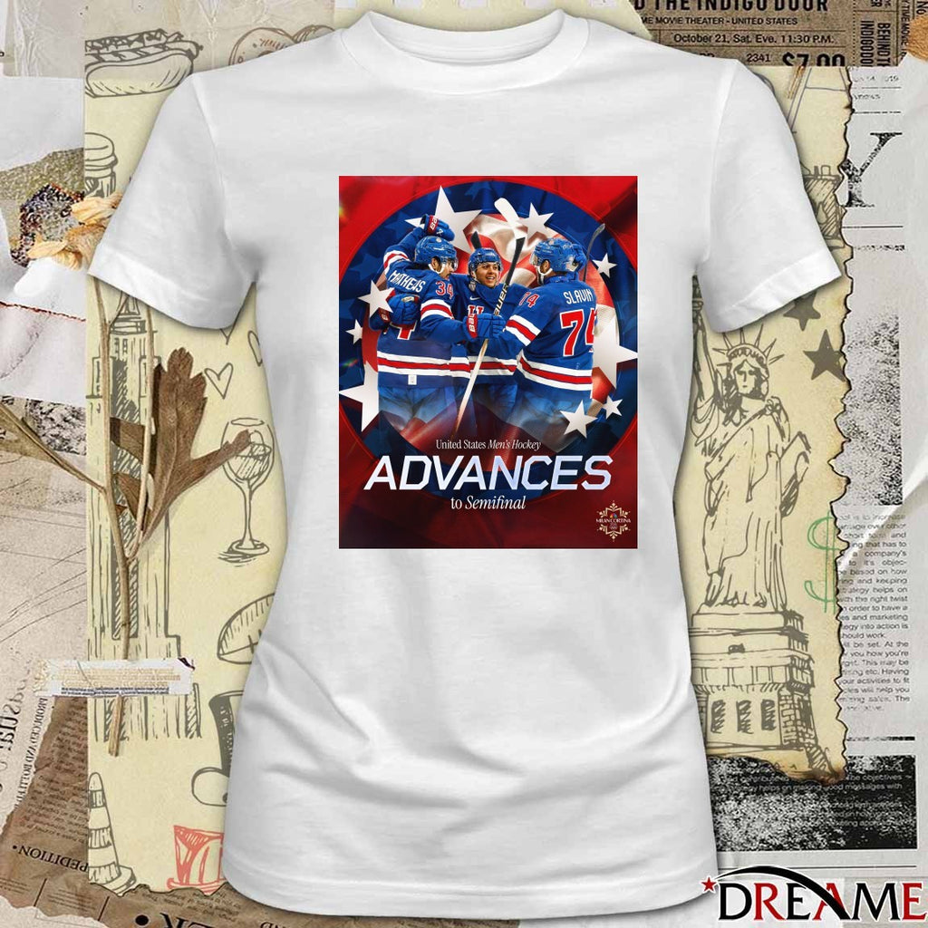 United States Men’s Hockey Advances To Semifinal 2026 Winter Olympics t-shirt