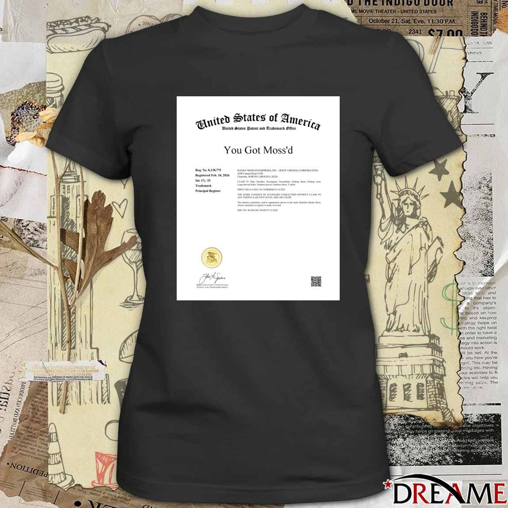 United States Of America Randy Moss Trademarks You Got Moss’d 2026 Signature t-shirt