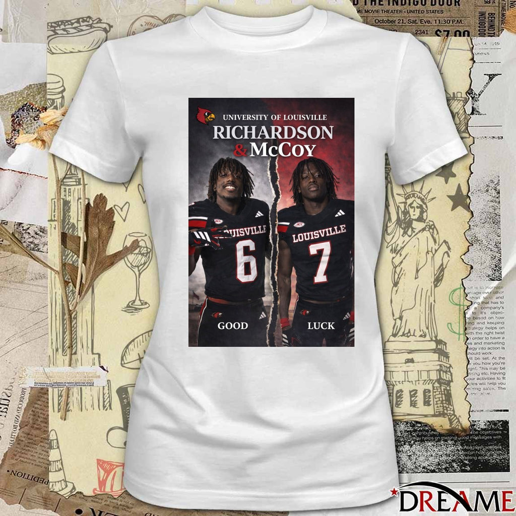 University Of Louisville Richardson And McCoy Good Luck Bang Bang Bang Poster t-shirt