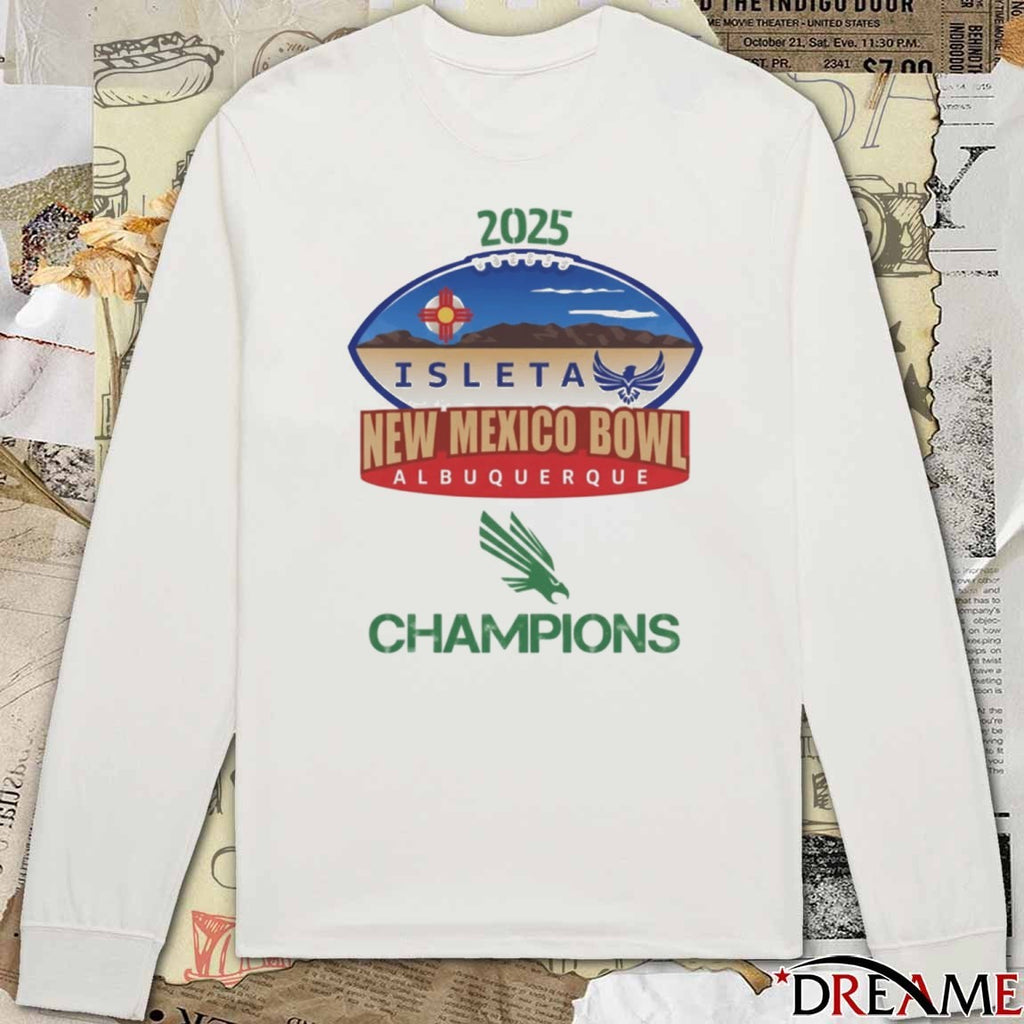 Unt North Texas Mean Green 2025 Isleta New Mexico Bowl Champions t-shirt
