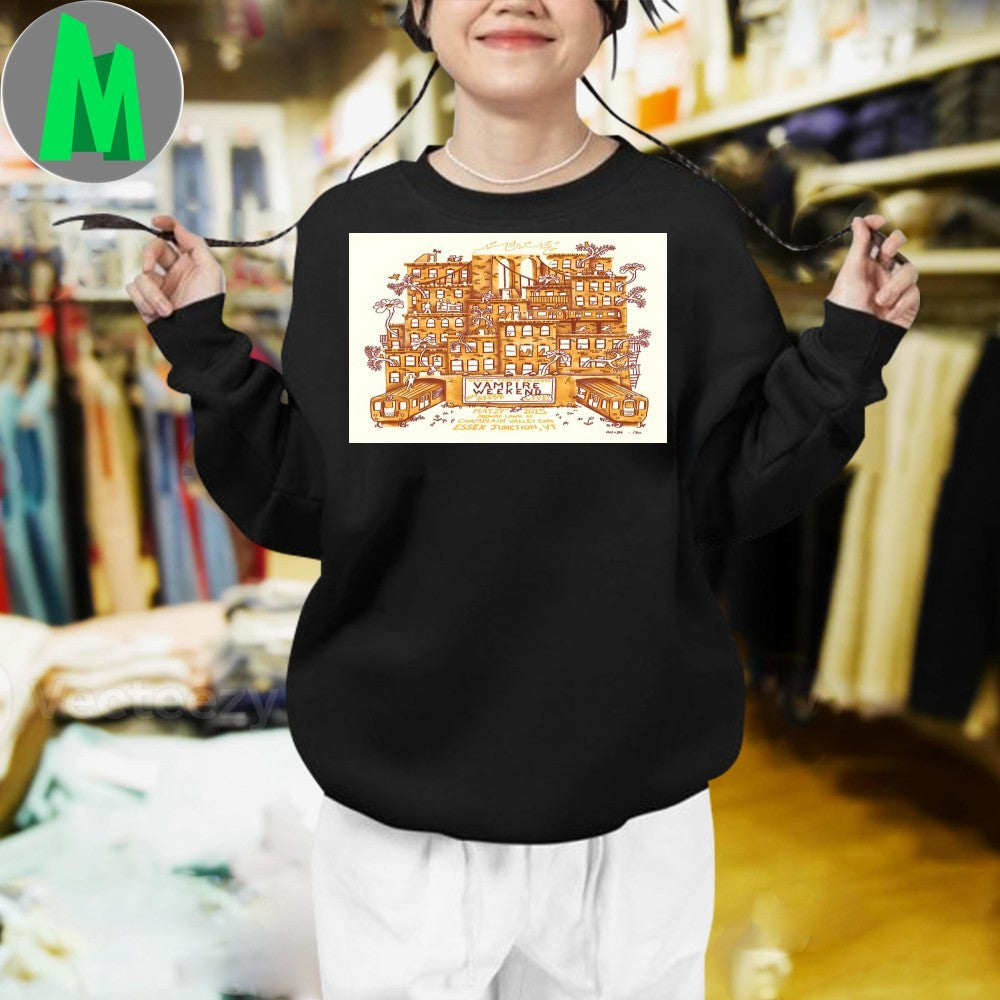 Vampire Weekend May 27 2025 Champlain Valley Expo Concert T-Shirt Live Performance Graphic Tee Tour Merch