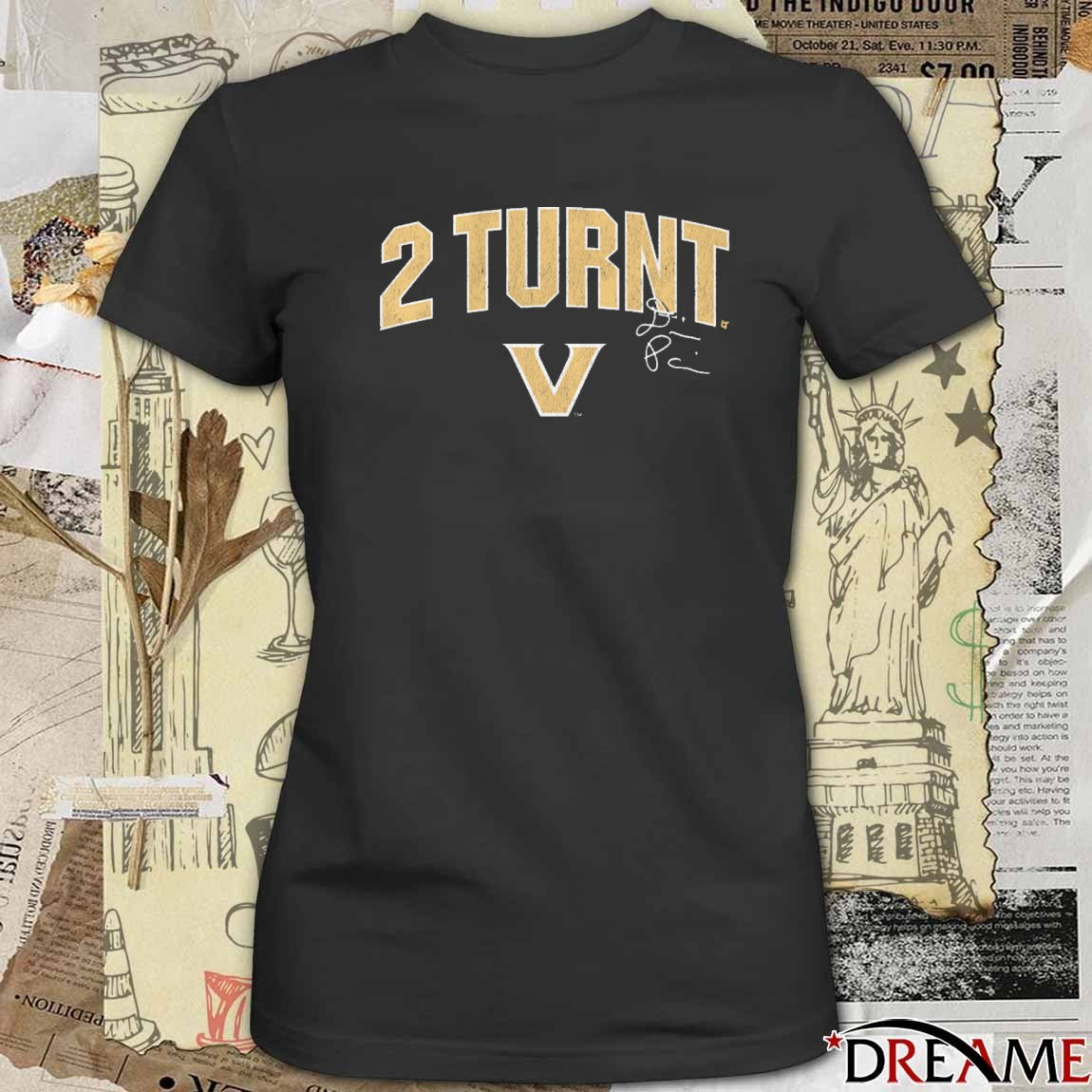 Vanderbilt Commodores Football Diego Pavia 2 Turnt Signature t-shirt