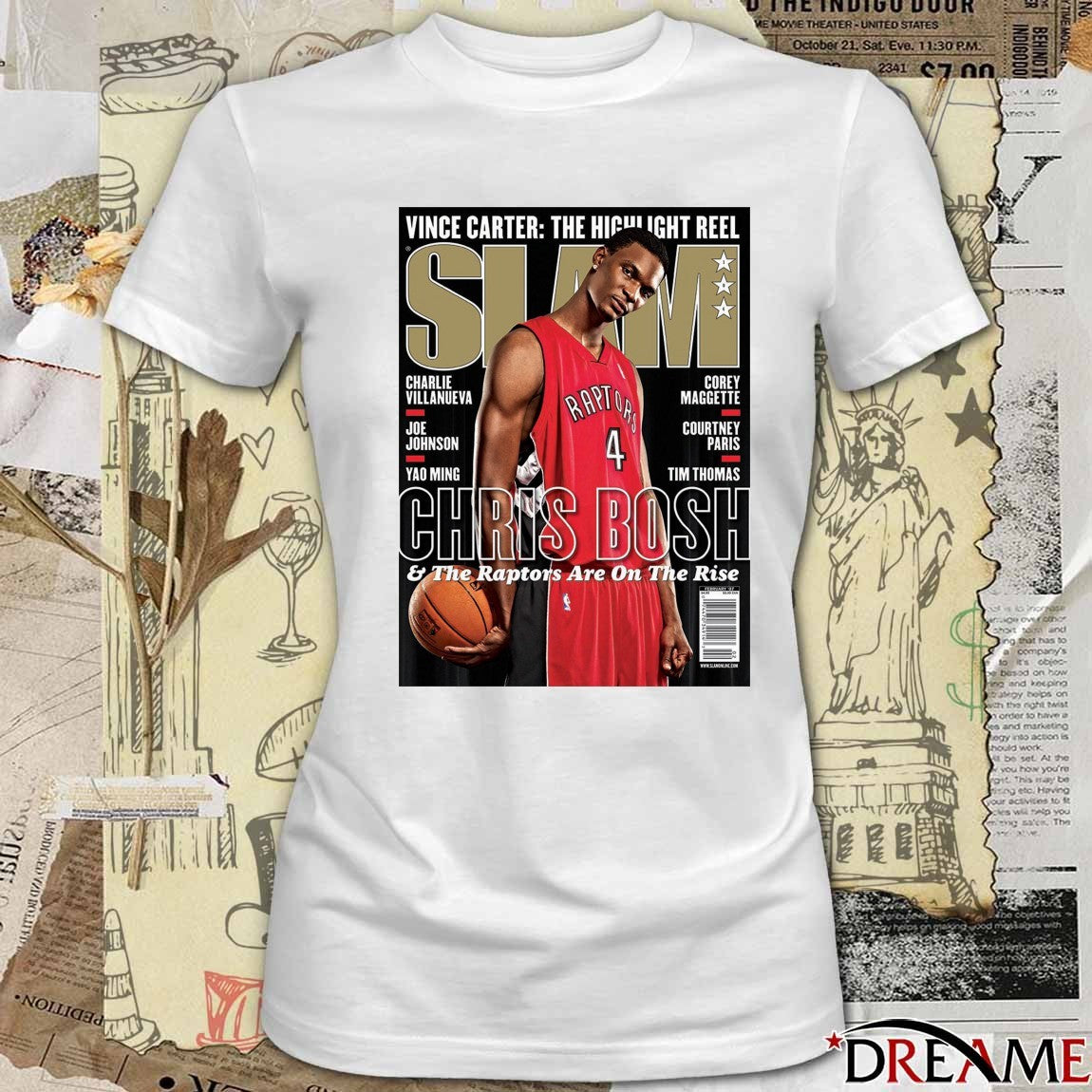 Vince Carter The Highlight Reel Slam Chris Bosh And The Raptors Are On The Rise t-shirt