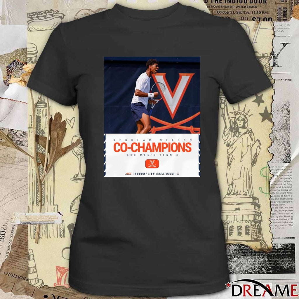 Virginia Men’s Tennis 2026 ACC Regular Season Co-Champions Poster t-shirt