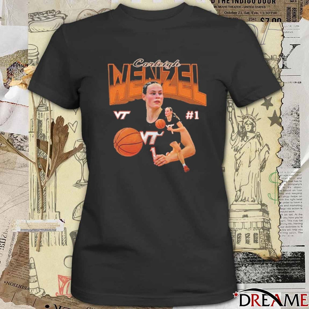 Virginia Tech Hokies Carleigh Wenzel Who Wears Jersey 1 t-shirt