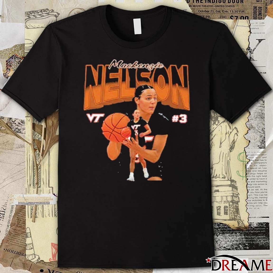 Virginia Tech Hokies Mackenzie Mackie Nelson Who Wears Jersey 3 t-shirt