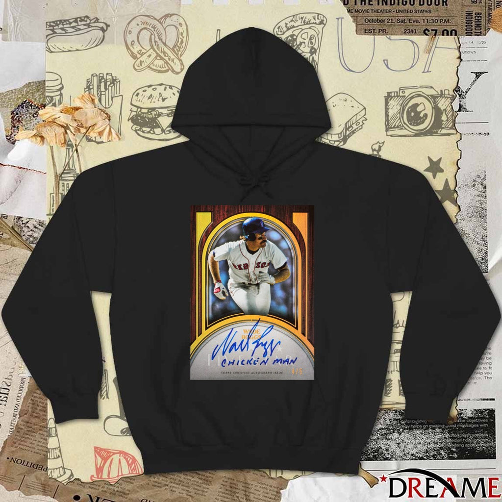 Wade Boggs Chicken Man Topps Certified Autograph Issue Signature Poster t-shirt