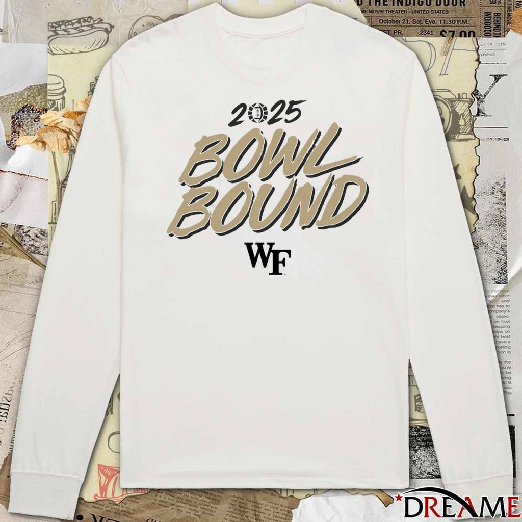 Wake Forest Demon Deacons Football NCAA 2025 Bowl Bound t-shirt
