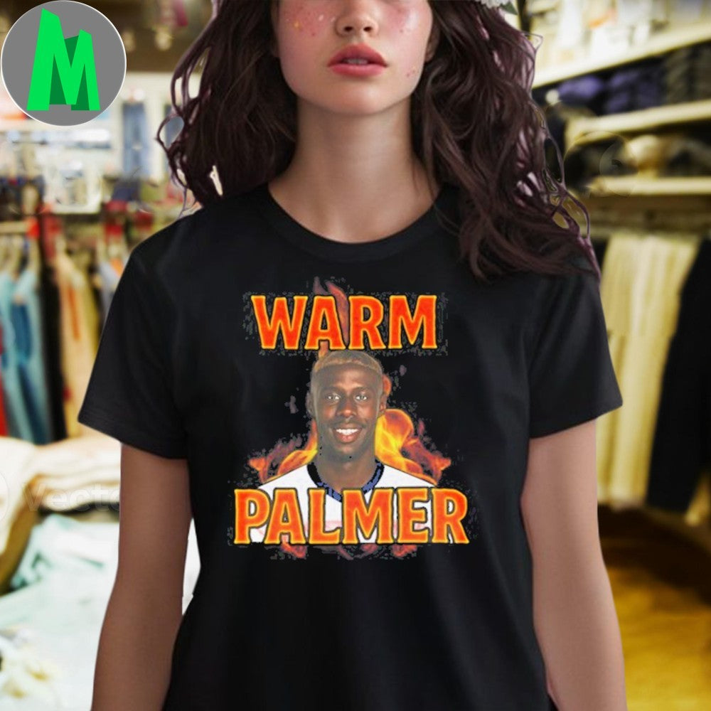 Warm Palmer T-Shirt Funny Basketball Player Parody Humorous Graphic Tee Novelty Apparel