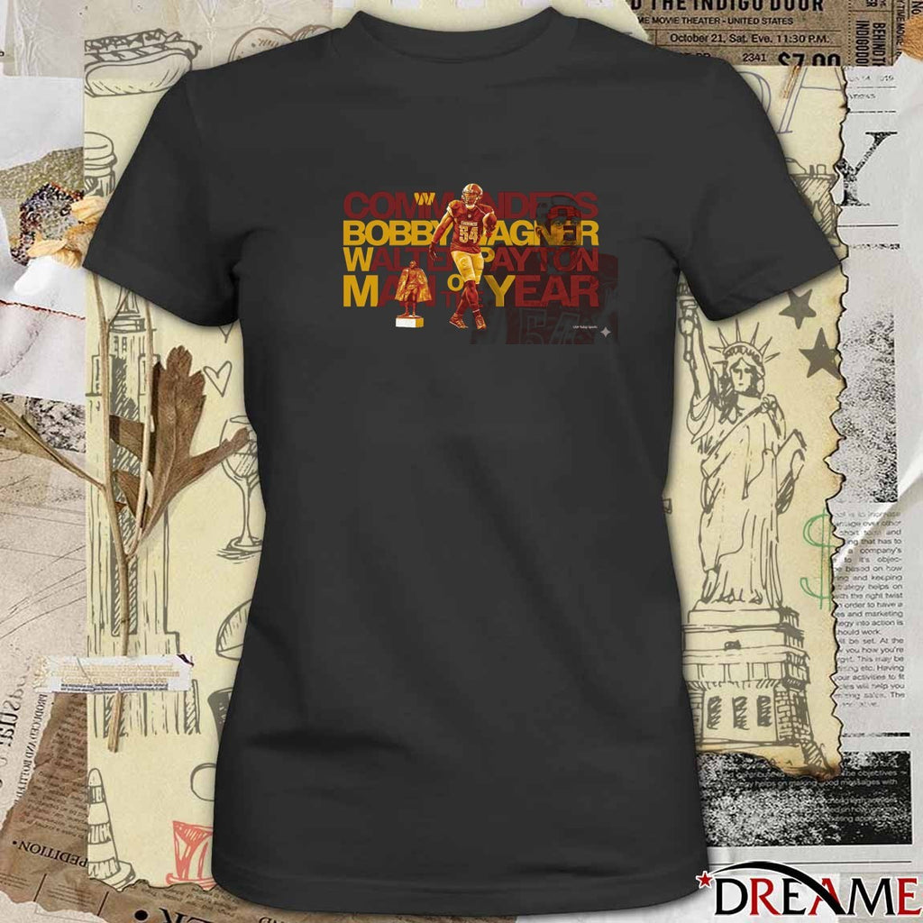 Washington Commanders Bobby Wagner Walter Payton Man Of The Year t-shirt