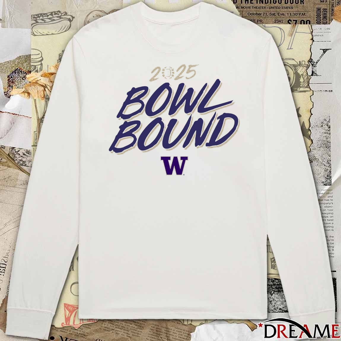 Washington Huskies Football NCAA 2025 Bowl Bound t-shirt