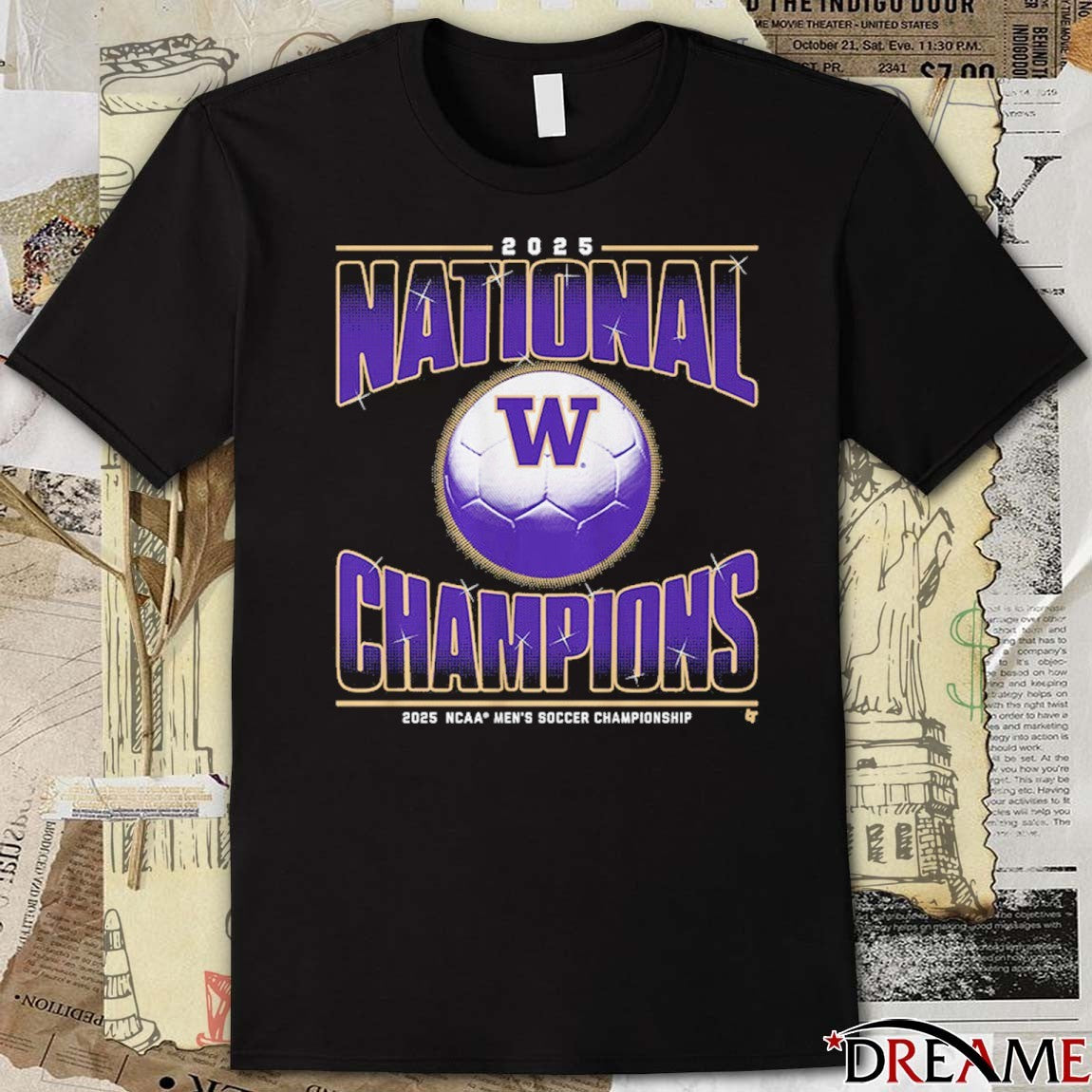 Washington Huskies Men’s Soccer Championship 2025 National Champions t-shirt