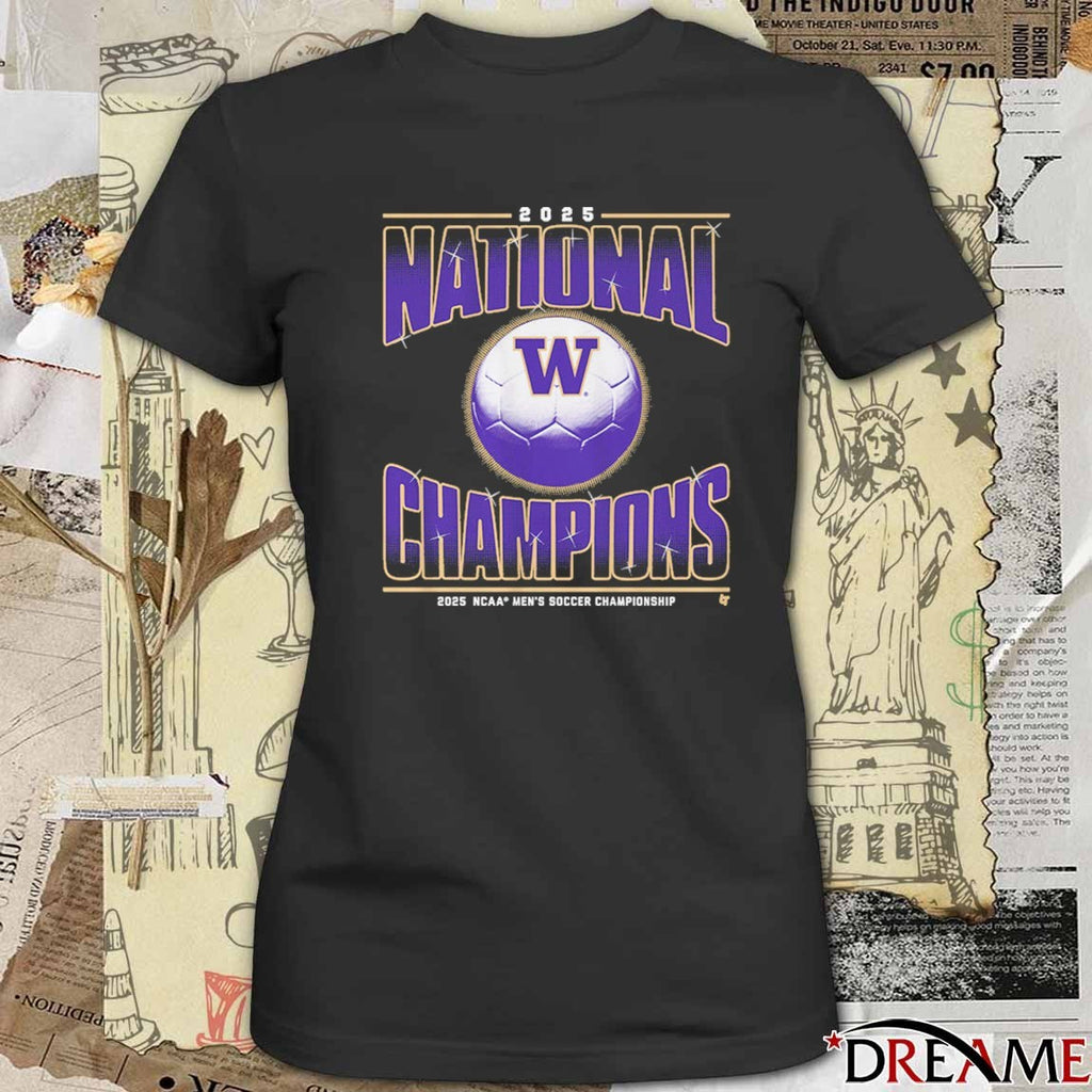 Washington Huskies Men’s Soccer Championship 2025 National Champions t-shirt