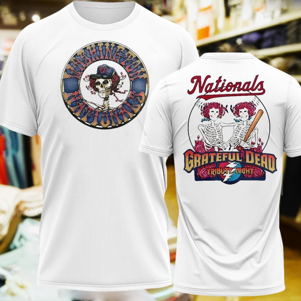 Washington Nationals Grateful Dead Night At Nationals Park Two Sided Shirt