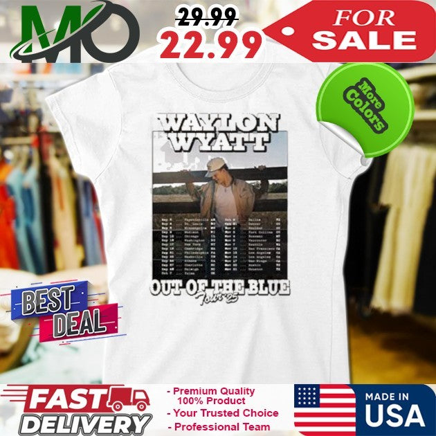 Waylon Wyatt Out Of The Blue Tour Dates 2025 Shirt