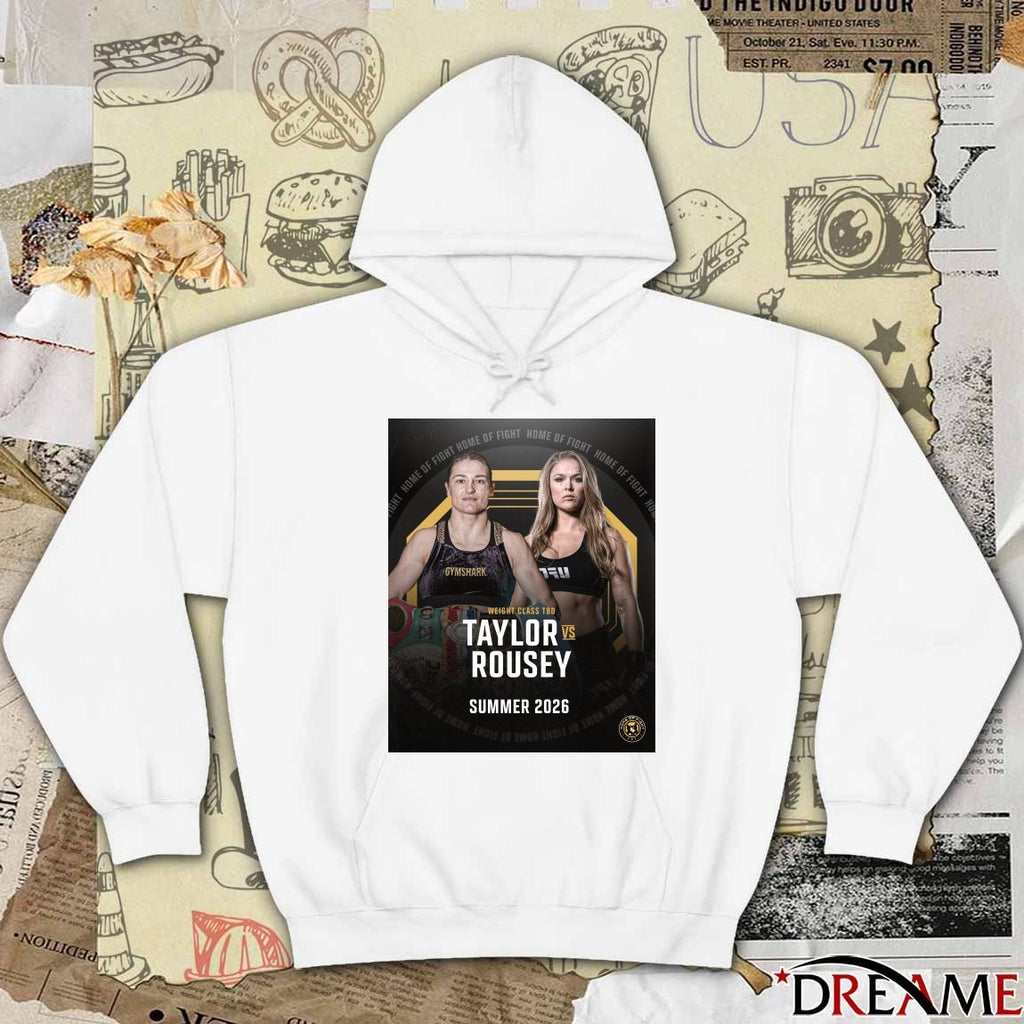 Weight Class TBD Katie Taylor vs. Ronda Rousey in summer 2026 in Las Vegas t-shirt