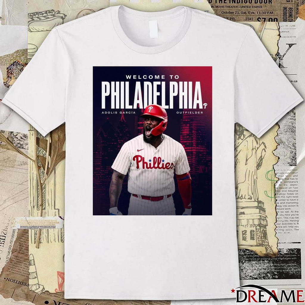 Welcome To Philadelphia Phillies Adolis García El Bombi Outfielder Poster t-shirt