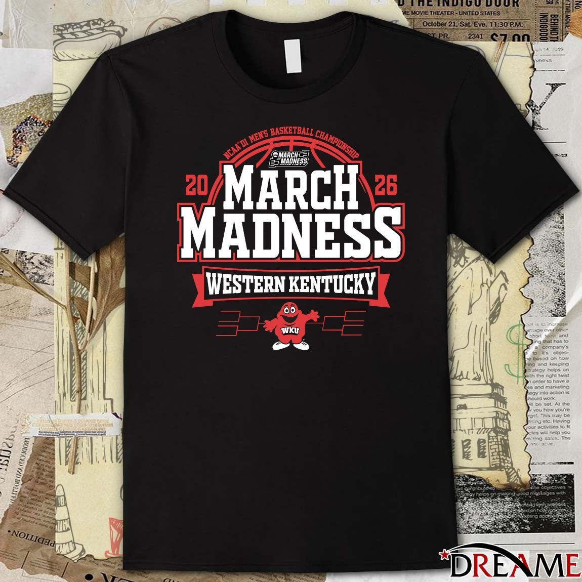 Western Kentucky Hilltoppers 2026 NCAA DI Men’s Basketball Championship March Madness Bound t-shirt