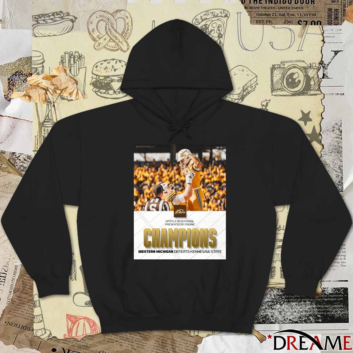 Western Michigan Broncos defeated Kennesaw State 2025 Myrtle Beach Bowl Poster t-shirt